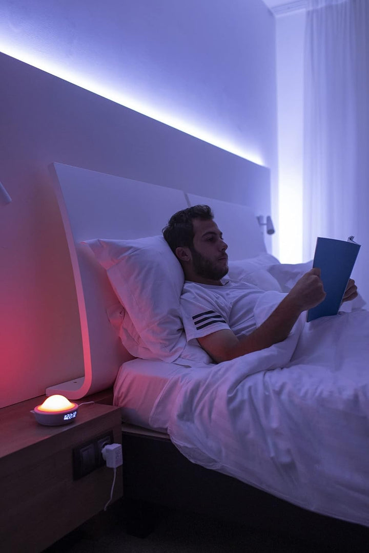 Terraillon Aloha Lichtwecker – Sonnenaufgangssimulation und Einschlafhilfe - 16 Millionen Farben – L