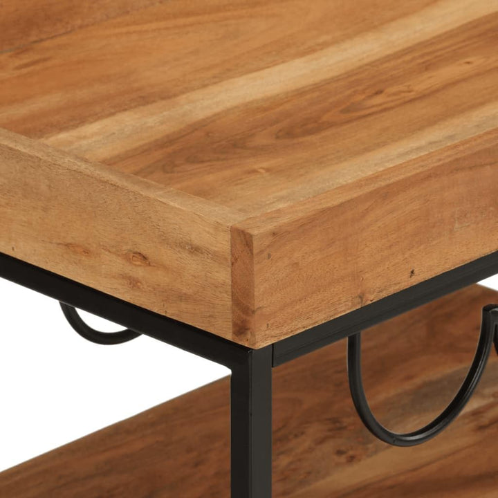 vidaXL Barwagen 60x40x80 cm Massivholz Akazie und Eisen