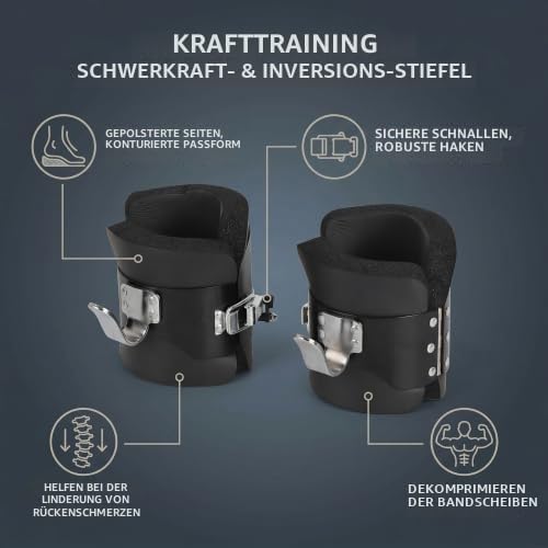 Cocoarm Inversionsstiefel Hängen Kopfüber. Inversions-Schwerkraftstiefel. Stabile Haken Zum Aufhänge