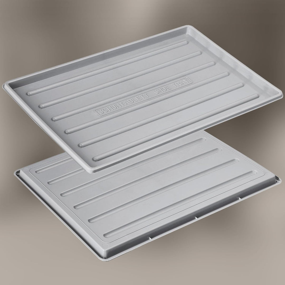 KOTARBAU® 3er Set Schuhabtropfschale - 45 x 30 cm - Abtropfmatte für nasse Schuhe - Schuhablage für