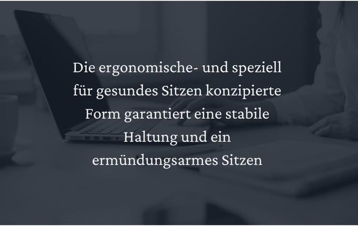 Sattelhocker extra breit, Sattelstuhl verstellbar 50-73cm, 170 kg (Weiss) | Ergonomischer Drehhocker