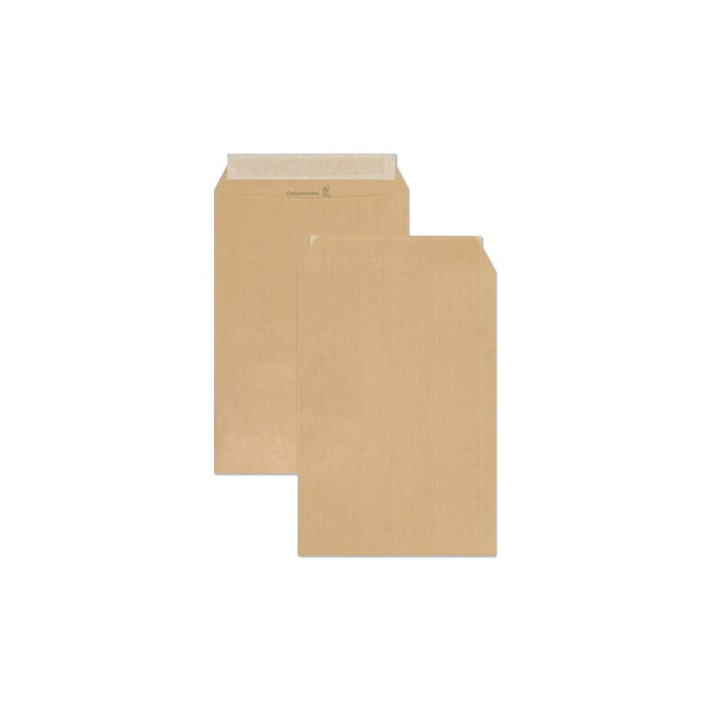 Clairefontaine 7731C - Karton mit 500 Versandtaschen Kraftbraun B6-120x176 mm, selbstklebend, 90g, 1