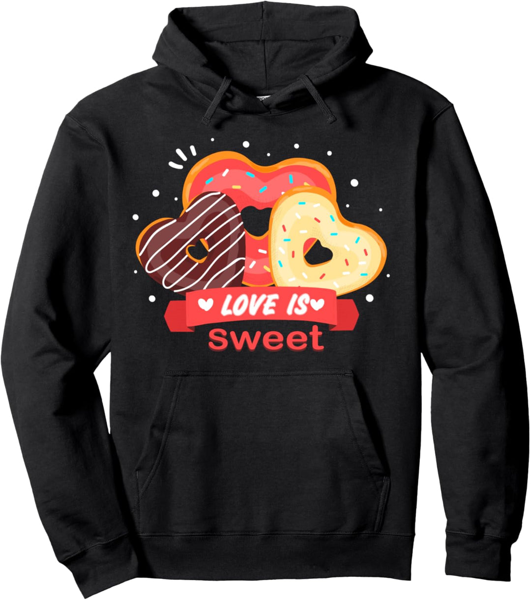 Krapfen Liebe Pullover Hoodie