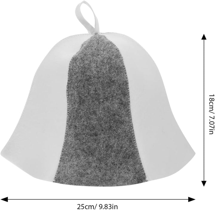Felt Sauna Hut - Komfortable Sauna MüTze FüR Herren Und Damen Schutz FüR Kopf Und Augen Ideal FüR Da