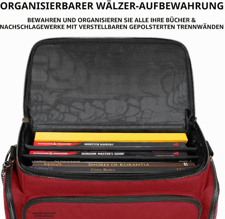 ENHANCE Tabletop RPG-Tasche des Abenteurers, Sammleredition - DND-Tasche mit Tabletop-Miniaturen-Auf