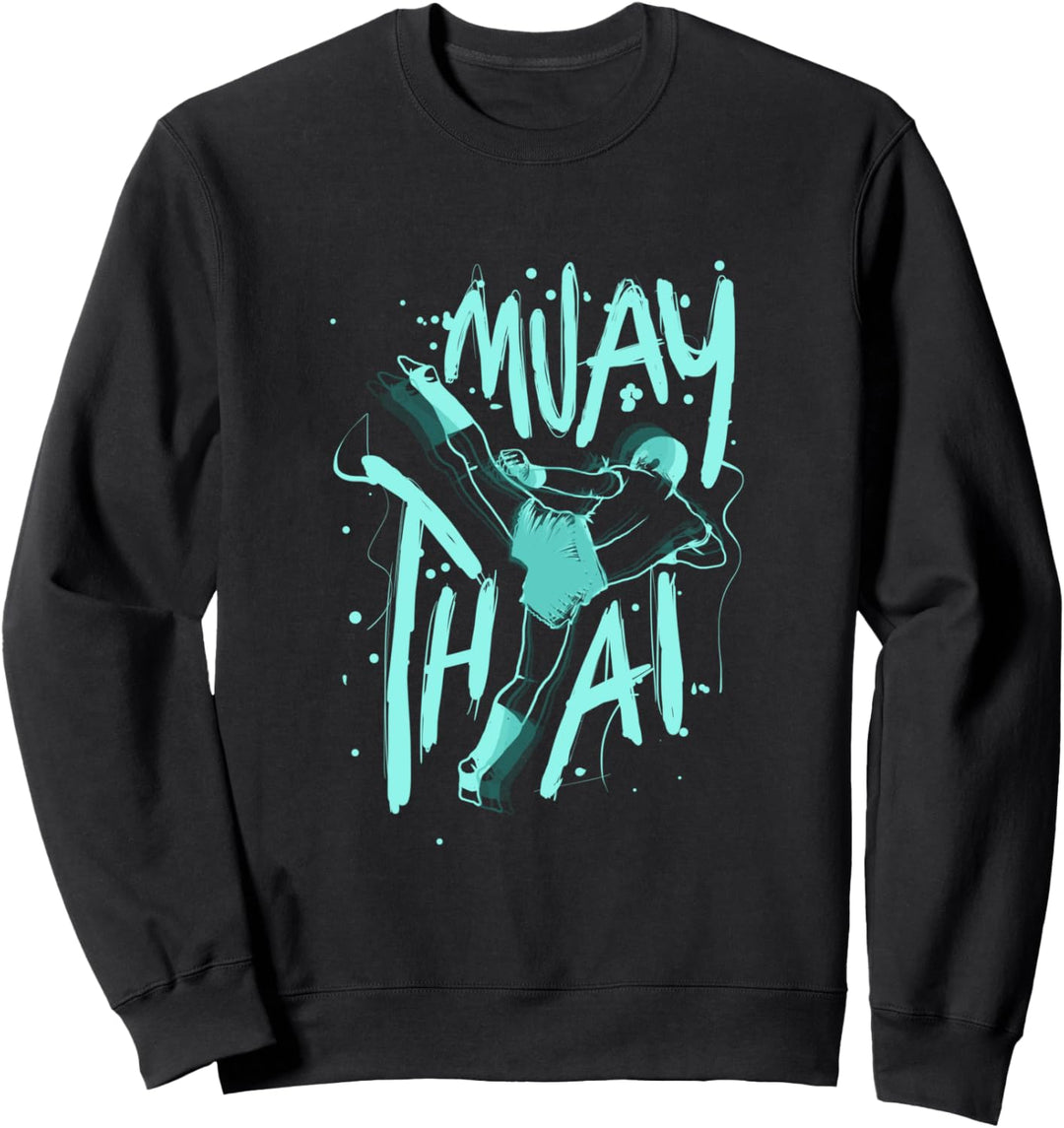 Thai Boxing Muay Thai Kicking Kampfkünstler Sweatshirt