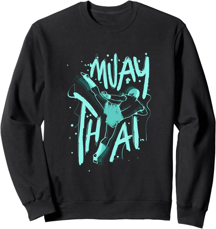 Thai Boxing Muay Thai Kicking Kampfkünstler Sweatshirt