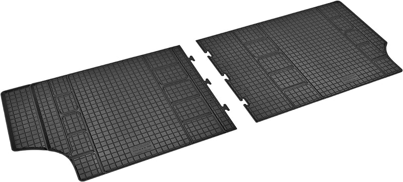 Z4L Gummifussmatten und Kofferraumwanne EIN Set geeignet für VW T6.1 Transporter/Caravelle 8 Sitze 2