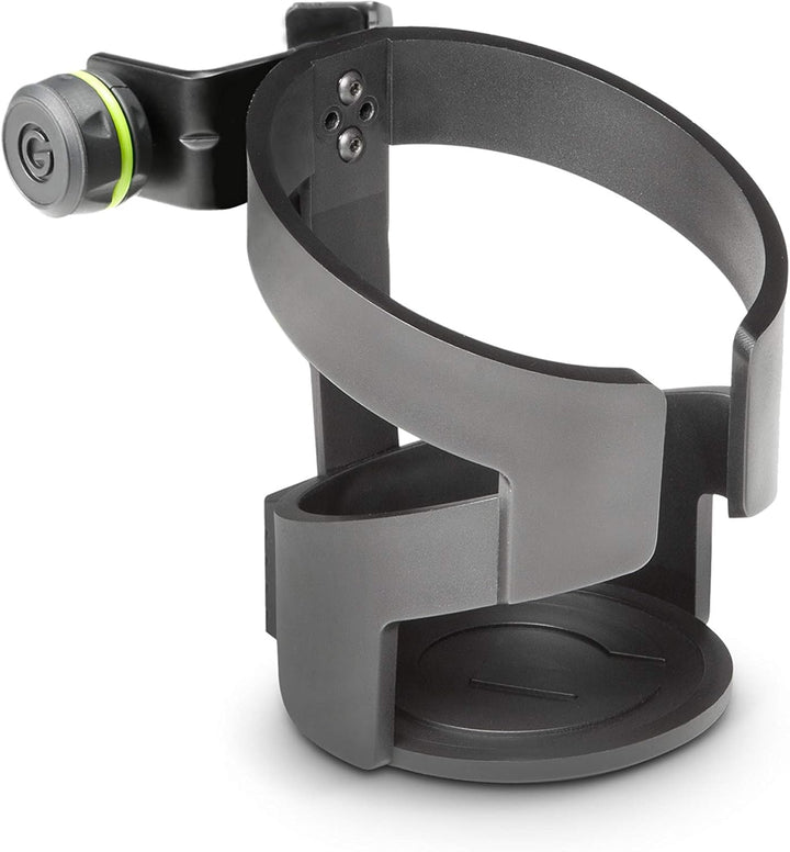 Gravity GMADRINKM Getränkehalter für Mikrofonstative Schwarz & GHPHTC01B Kopfhörerhalter für Tischmo