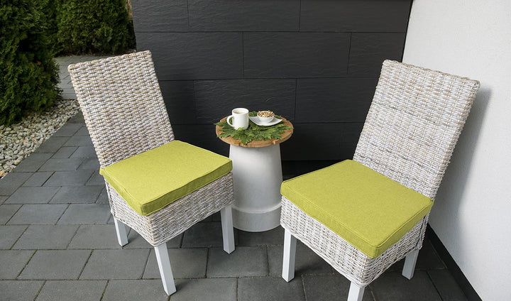sunnypillow 4er Set Stuhlkissen 40 x 45 x 5cm | Polsterauflage Auflage für Stühle/Rattanstühle | Stu
