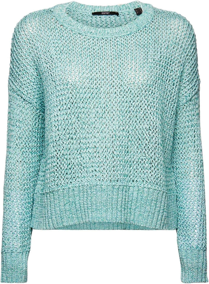 ESPRIT Damen 033eo1i308 Pullover L 307/Emerald Green 3, L 307/Emerald Green 3