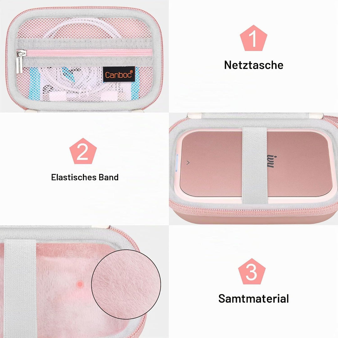 Canboc Hartschalenkoffer für Neue Canon Ivy 2 Mini/Canon Ivy Mini/Canon Ivy CLIQ 2 Fotodrucker Mobil