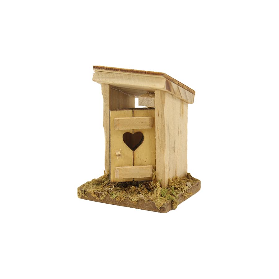 Krippenzubehör Toilettenhäuschen hell 6 cm