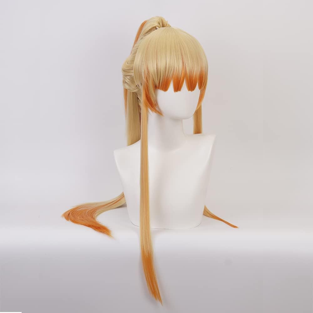 OSIAS Female Agatsuma Zenitsu Cosplay Perücke für Frau und Mädchen, Female Agatsuma Zenitsu