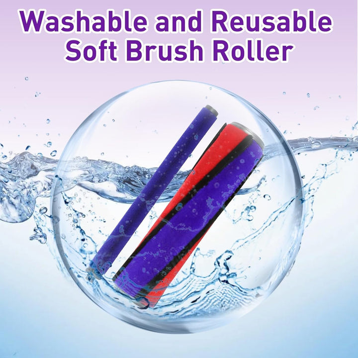 Softwalze Bodendüse Zubehör für Dyson V7 V8 V10 V11 V15 SV10 SV11 SV12 SV14 SV15 Staubsauger,Schnell