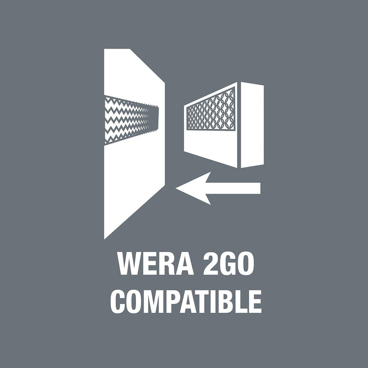 Wera 05004357001 2go 2 XL Werkzeug-Container & 2go 4 Köcher, 165 x 105 mm, 1 Stück, 05004353001 Wera