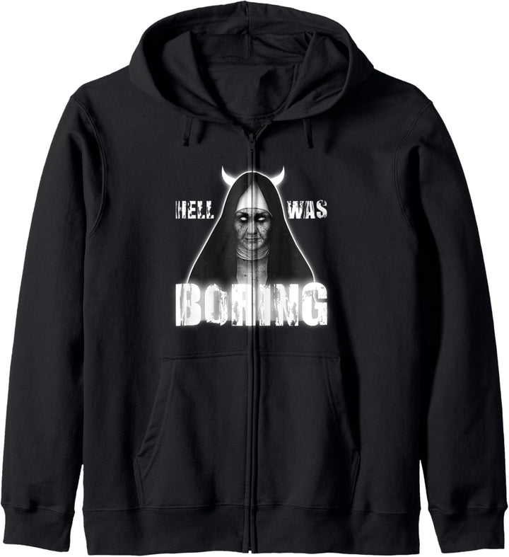 Emo Goth - Hell Was Boring - Engel Gothic Okkult Kapuzenjacke