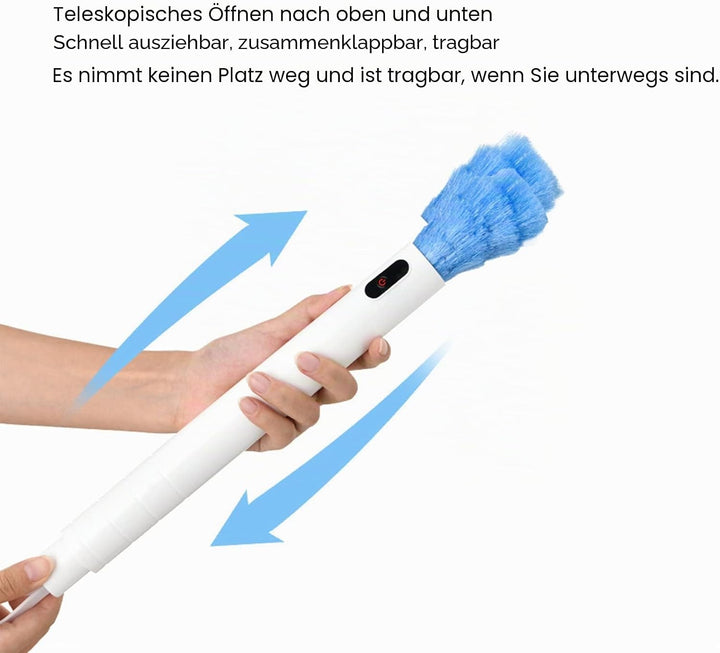 Elektrischer Staubwedel mit Elektrostatischer Adsorption – Effektive Reinigungsbürste für Haus und A