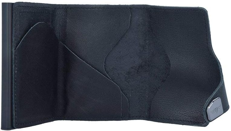 TRU VIRTU® Wallet Click & Slide Strap Edition Nappa Black/Black, Nappa Black/Black