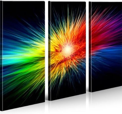 islandburner Bild Bilder auf Leinwand Color Explosion XXL Poster Leinwandbild Wandbild art up your l