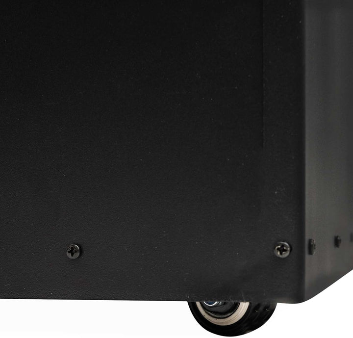 IDMarket - Pelletbehälter schwarz Kapazität 45 kg Pelletaufbewahrung 36 x 36 x 76 cm