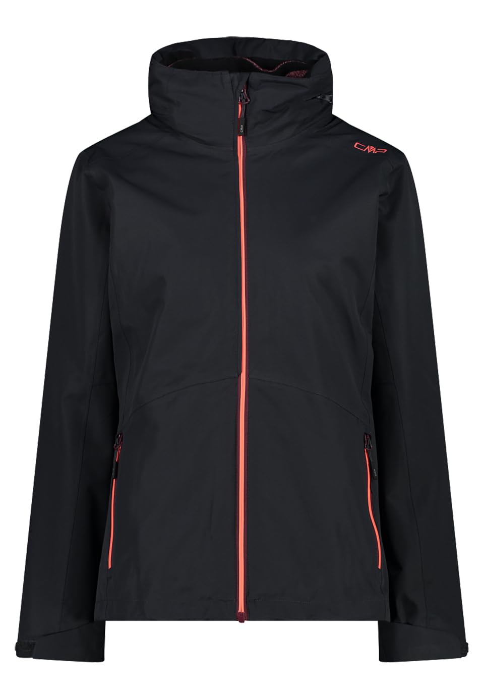 CMP Damen Damenjacke, Abnehmbare Inn.Jacke mit Reissverschluss und Kapuze 3 in 1 Jacke 40 Anthrazit-
