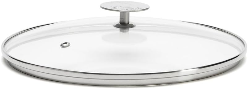 De Buyer 3429.24 'MILADY' Deckel Glas Rand aus Edelstahl – Ø 24 cm 26.6 x 25.2 x 6.8 cm, 26.6 x 25.2