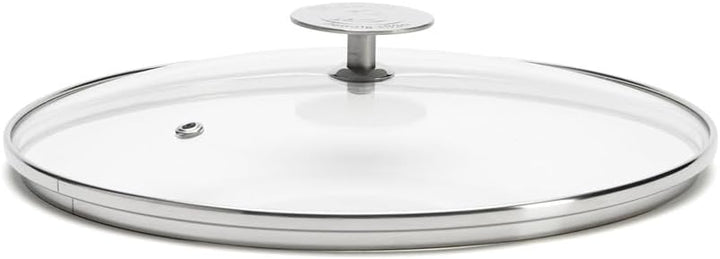 De Buyer 3429.24 'MILADY' Deckel Glas Rand aus Edelstahl – Ø 24 cm 26.6 x 25.2 x 6.8 cm, 26.6 x 25.2