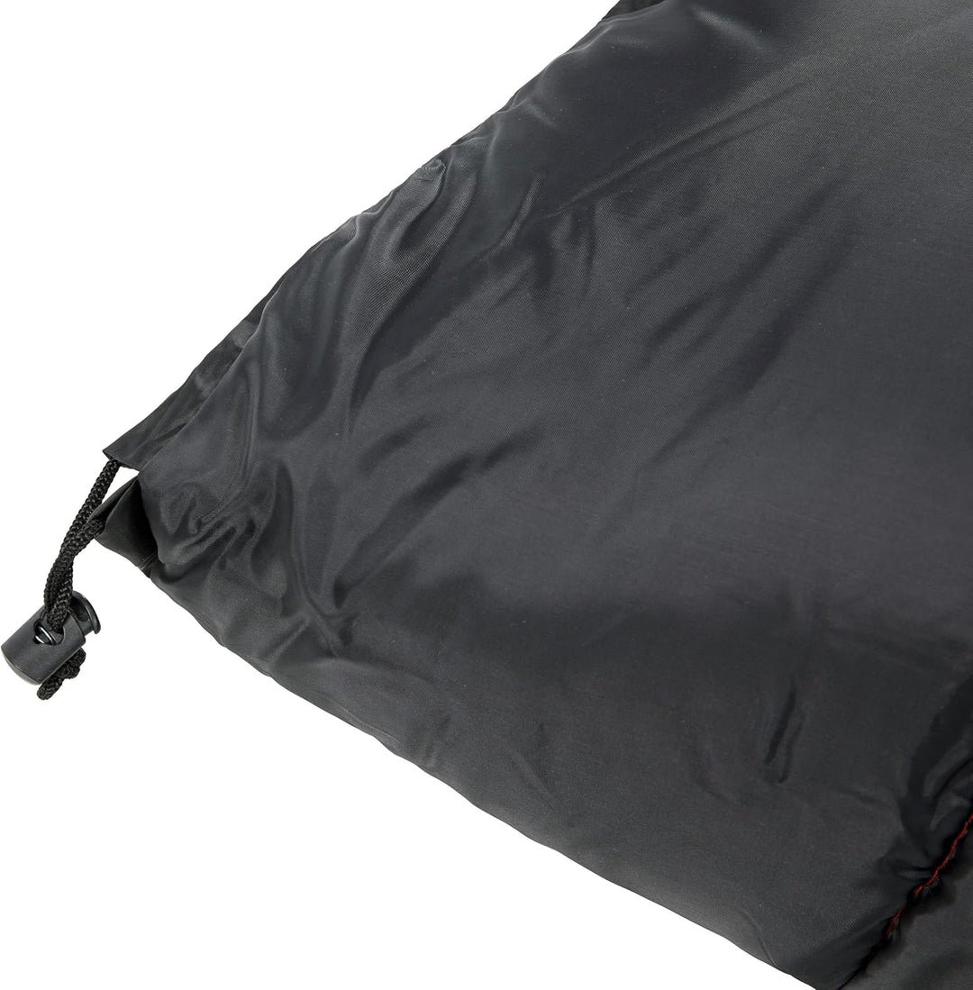 Trespass Envelop Hohlfaser 3 Jahreszeiten Einzelschlafsack für Reisen Camping Schwarz Einheitsgrösse
