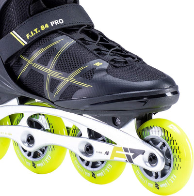 K2 Herren F.i.t. 84 Pro Inline Skates EU: 40 (UK: 6.5 / US: 7.5) Black - Yellow, EU: 40 (UK: 6.5 / U