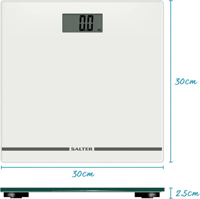 Salter 9205 WH3R grosses display elektronische waag glas badezimmerwaage, digitale personenwaagen, e