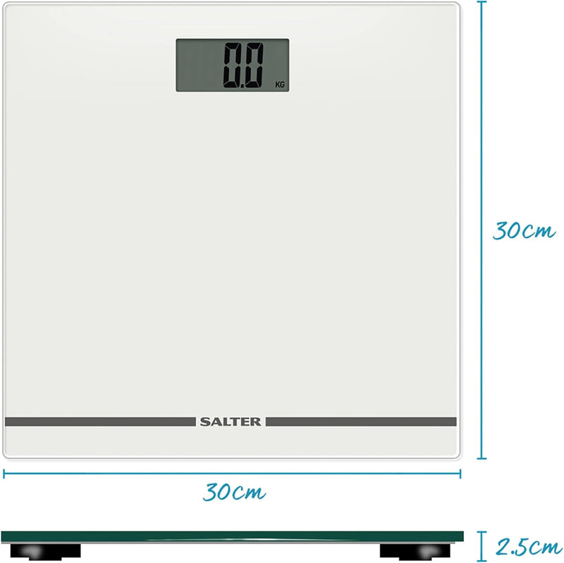 Salter 9205 WH3R grosses display elektronische waag glas badezimmerwaage, digitale personenwaagen, e