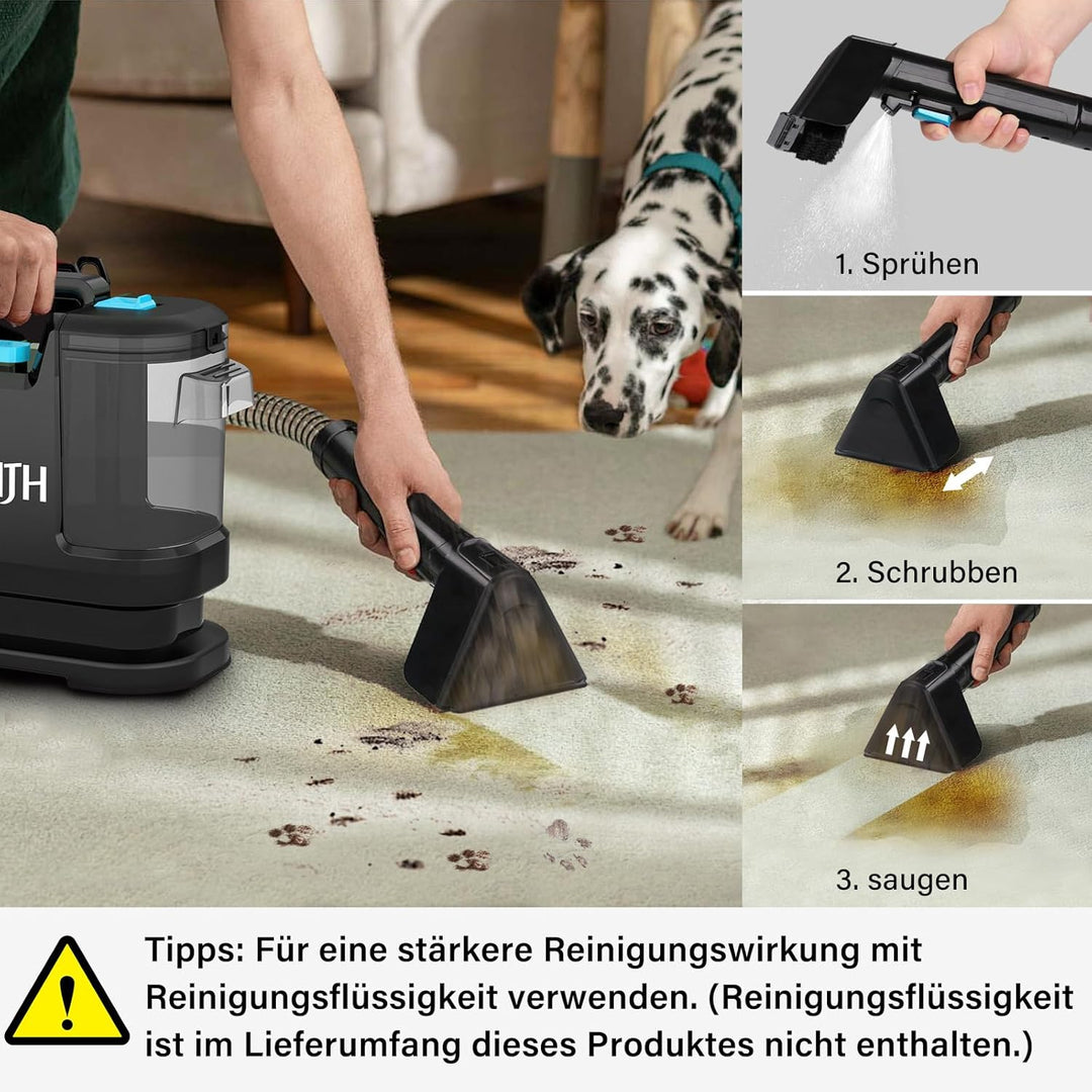 Waschsauger Teppichreiniger, Polsterreiniger Gerät und Nassauger – Kompakter Teppichreiniger und Tex