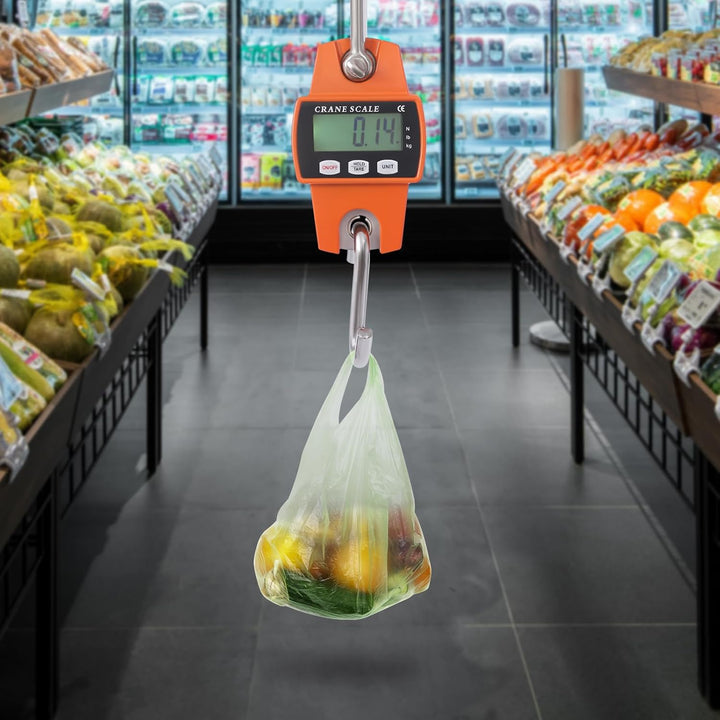 Kranwaage 300 kg/0.1kg Industriewaage Digital Hängewaage Crane Massstab LCD-Display Industrielle Hän