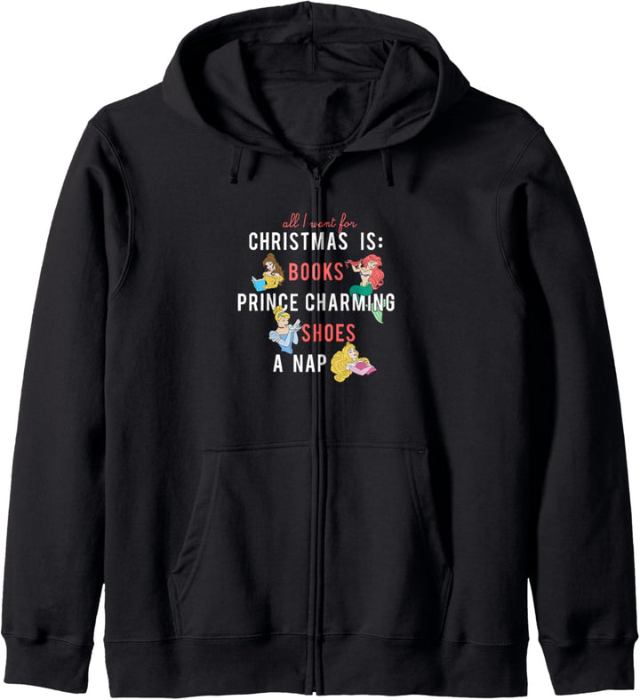 Disney Princess All I Want For Weihnachten Kapuzenjacke
