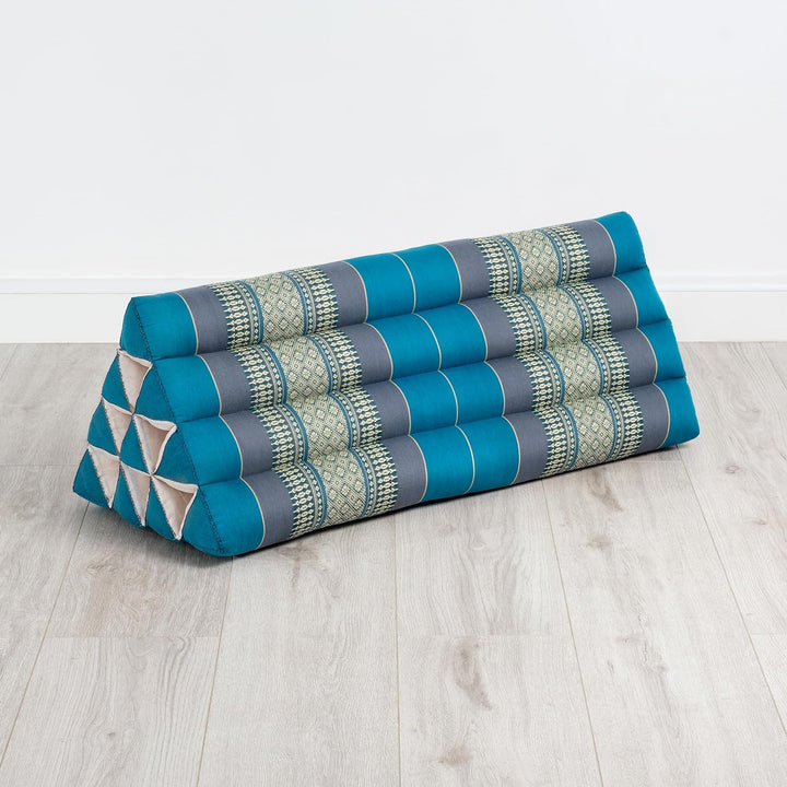 livasia Rückenstützkissen breit für Paare, Dreieckskissen für Garten und Balkon, Keilkissen mit Kapo