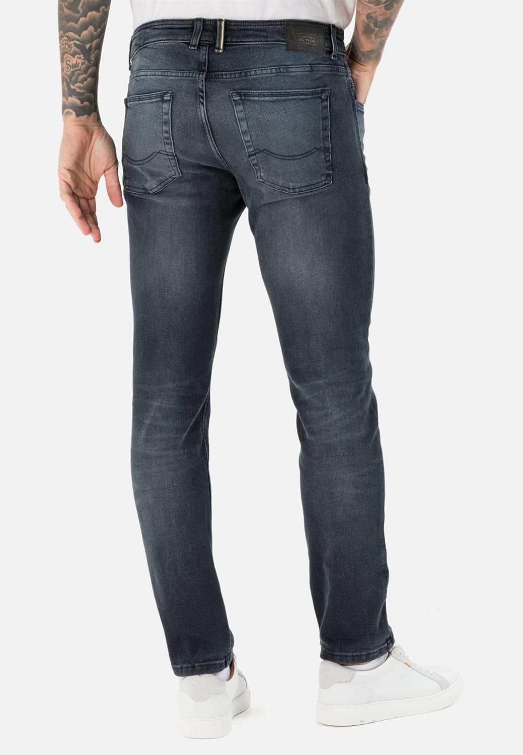 camel active Herren fleXXXactive® Denim in Slim Fit 31W / 30L Dunkelblau, 31W / 30L Dunkelblau