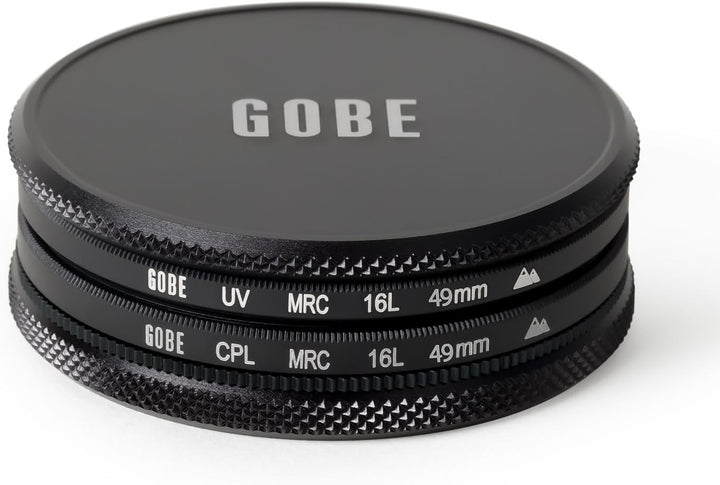 Gobe - Filterset für Objektiv 49 mm UV + kreisförmige Polarisierung (CPL) (2Peak) 49mm, 49mm
