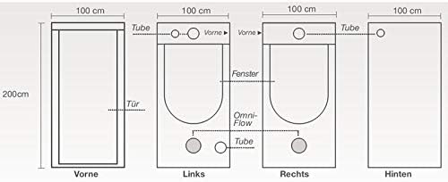 Homebox Ambient Q100+ (Masse: 100x100x220cm)