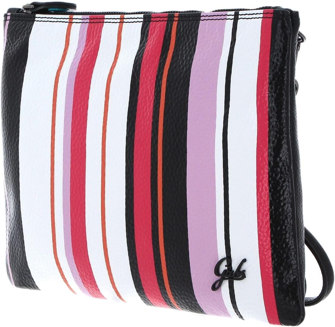 Gabs Beyonce TG ST. Multirighe + Ruga Bicolor Black Pochette M Toni Caldi + Nero + Fresia