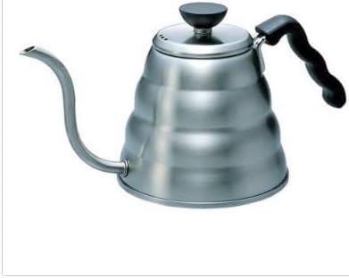 Hario VSTN-2000B Küchenwaage, schwarz & V60 Wasserkocher, Edelstahl, Silber 1 schwarz Bundle mit Was