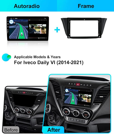 JOYX - [6G+128G] - Android 12 IPS Autoradio Passt für Iveco Daily VI (2014-2021) - Kabellos CarPlay/