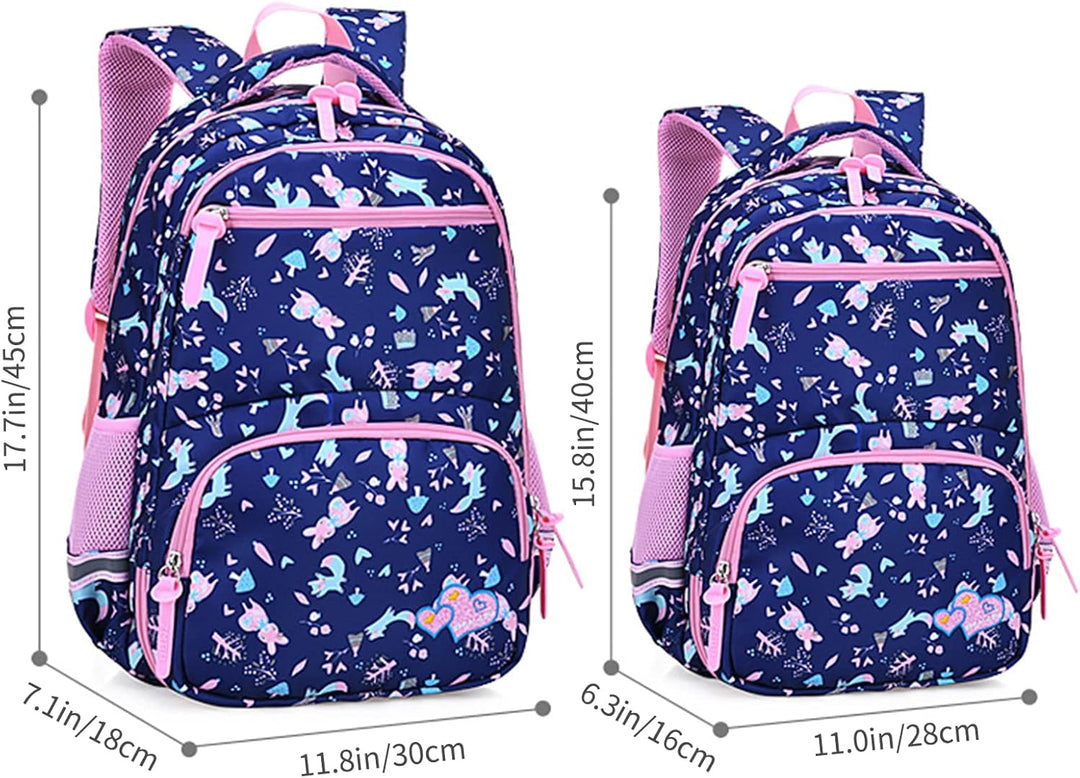 Schulrucksack Jungen Mädchen Rucksack Teenager: Schultaschen Sets mit Lunchpaket Federmäppchen Schul