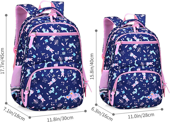 Schulrucksack Jungen Mädchen Rucksack Teenager: Schultaschen Sets mit Lunchpaket Federmäppchen Schul