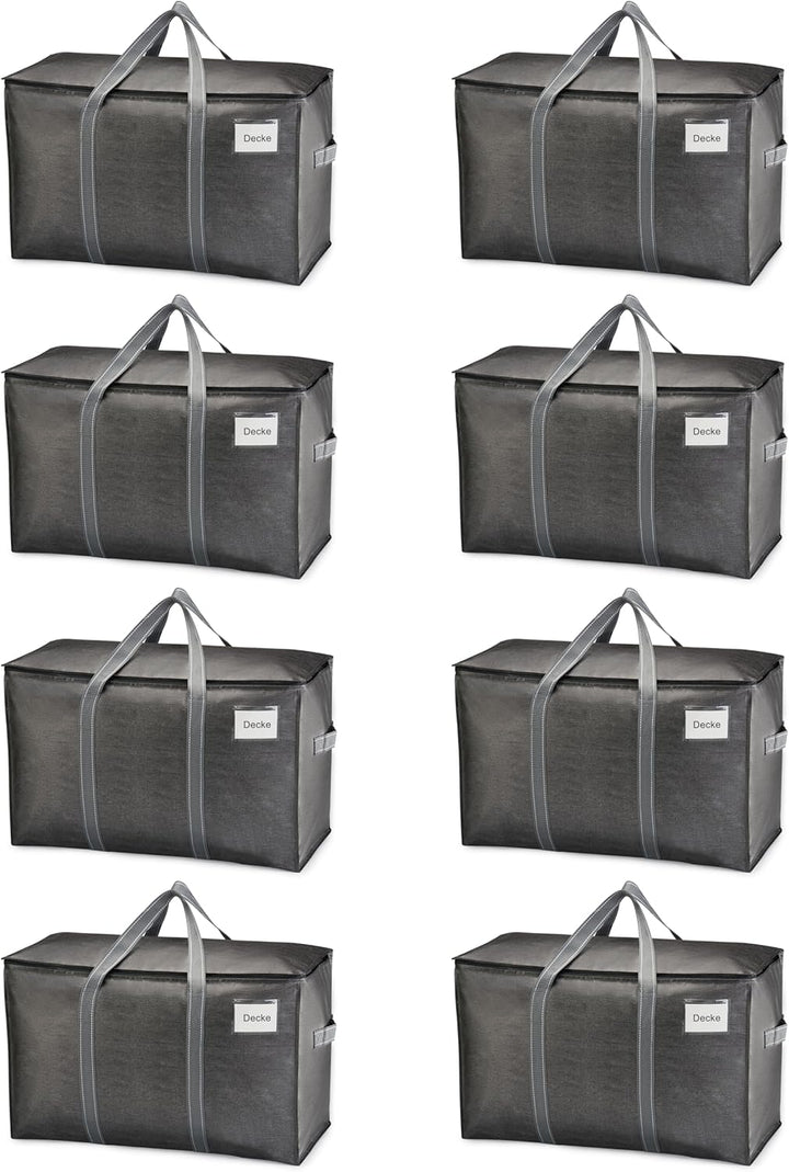 VENO 102 Liter Grosse Aufbewahrungstasche, Aufbewahrungsbox mit Deckel, Starke Griffe Umzugstaschen