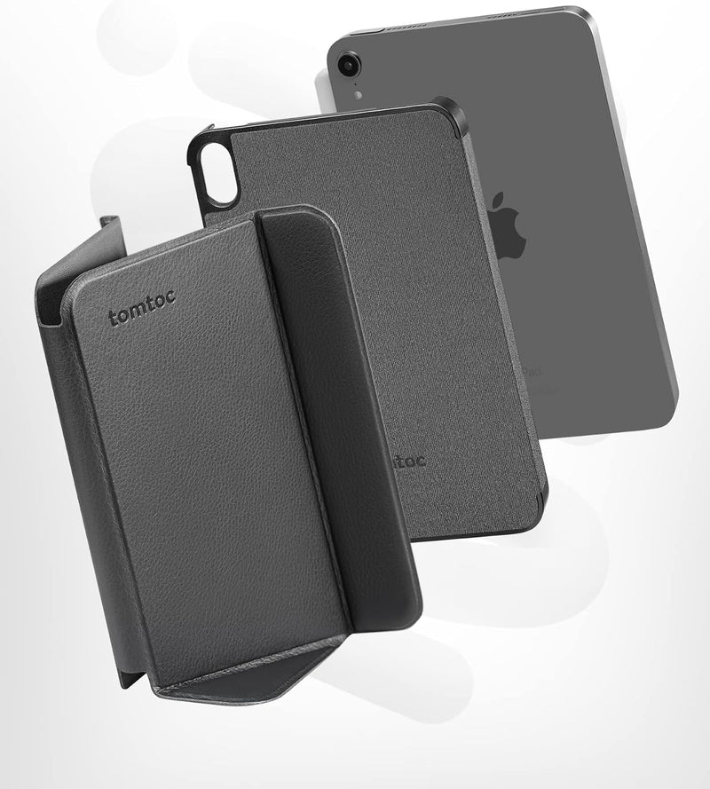 tomtoc Smart Folio Vertikale Hülle für 8,3 Zoll iPad Mini 6 Generation 2021, 3-lagige, abnehmbare, s