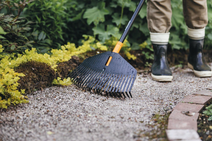 Fiskars Laubbesen-Kopf, 25 Zinken, Verbindbar mit Fiskars Solid Stiel, Breite: 41,5 cm, Kunststoff-Z