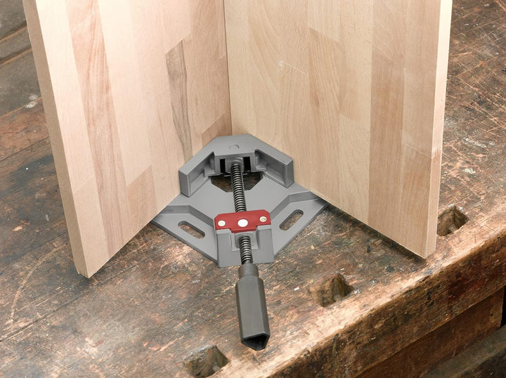 kwb 9833-00 Winkel-Spanner für rechte Winkel 90°, Spannweite 68 mm, Backenhöhe 35 mm, drehbare Spind