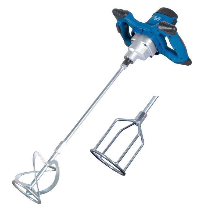 Scheppach Rührwerk PM1200 Handrührwerk | 1200W Leistung | Stablänge 550mm | Rührkorb-Ø 120mm | Drehz