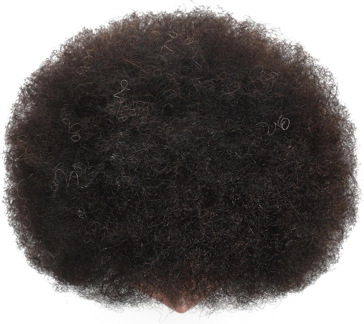 Training Head African American with 100% Human Hair Mannequin Head Cosmetology Afro Hair Manikin Hea